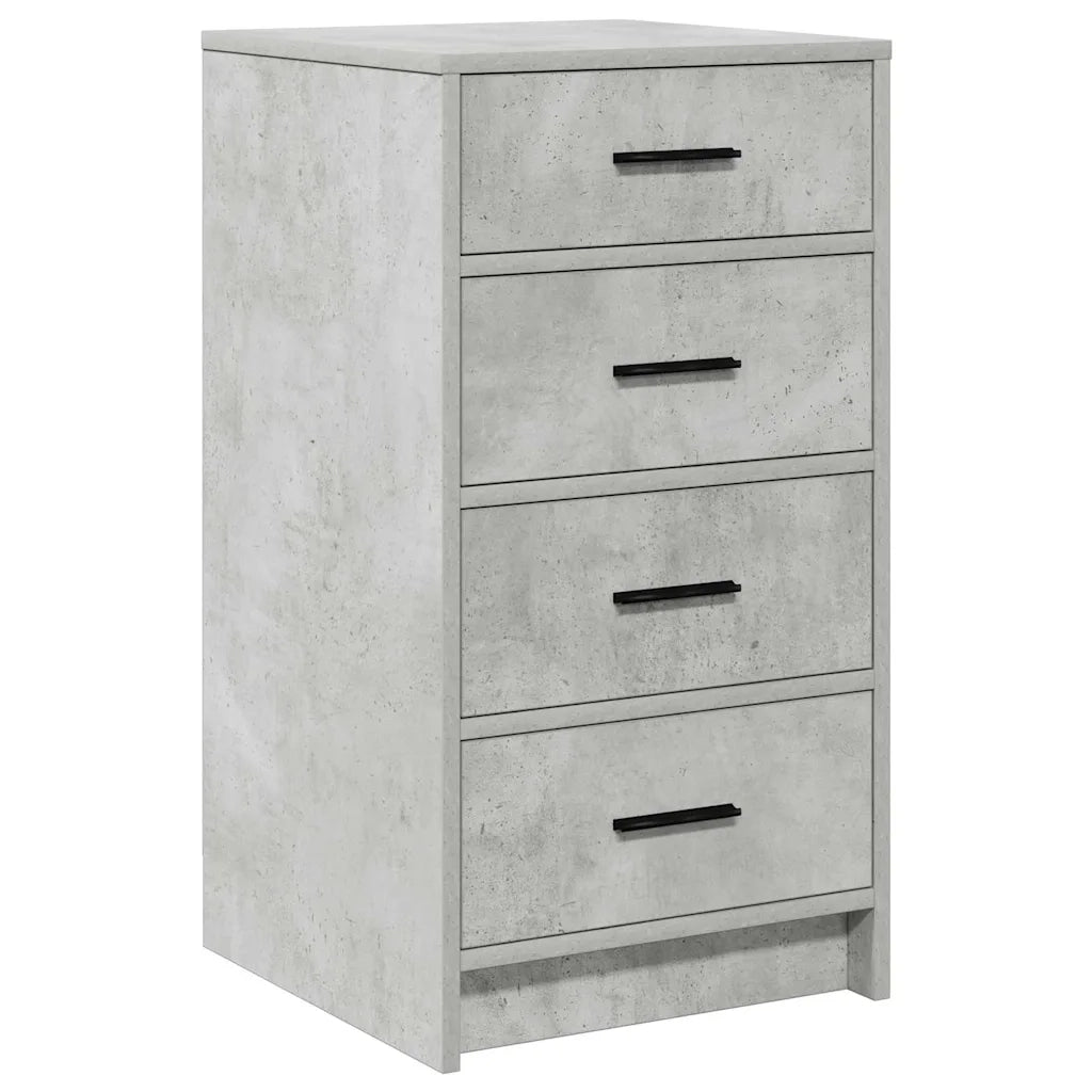 Tavolo da Trucco 3 pcs Grigio cemento Legno multistrato 3334212