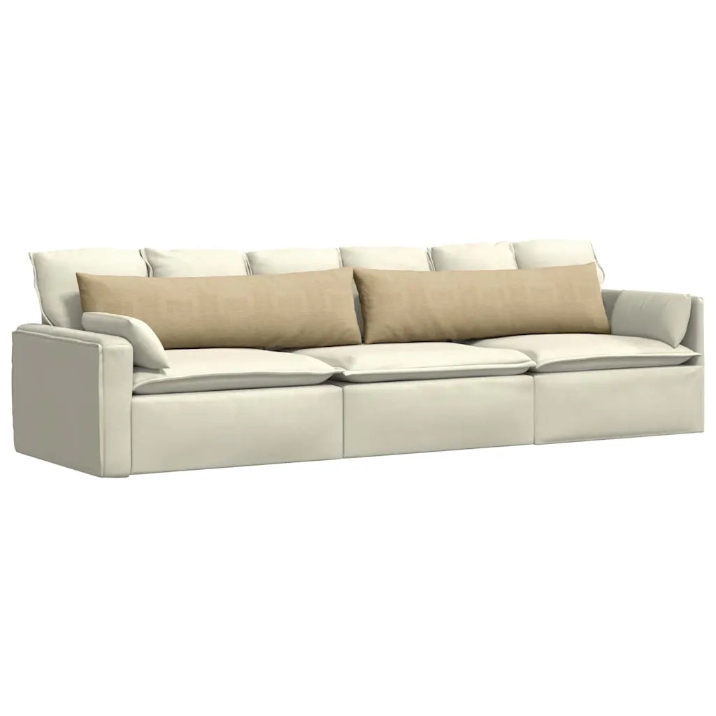 Cuscini da Divano 2 pz-Set di 2 Cuscini per Sofa Grigio Verde 145 x 40 cm