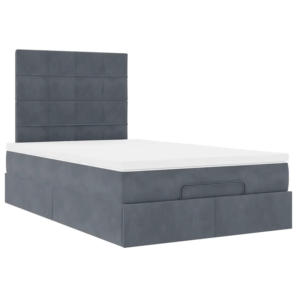Struttura Letto Pouf con Materassi 120x200 cm Velluto 3313464