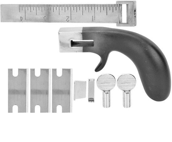 Leveraggio professionale per cuoio - Modello per taglio cuoio - Materiale in acciaio - Resistente e duraturo - Finitura in argento - Strumento per taglio a mano - Adatto per lavorazione del cuoio 

Modello: 
Specifica tecnica: 
Codice prodotto: