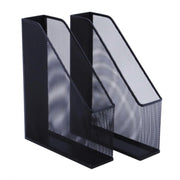 Set 2 Dox Home Office Metallo Nero - Bizzotto