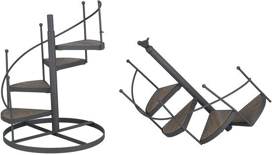 Pianta Decorativa in Acciaio - Piantagione Multifunzionale - Mobiliario Versatile - Per Interno/Esterno - Installazione Facile - 9,06 x 56 cm