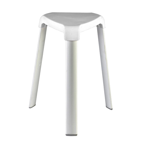 TRIX SGABELLO IN ALLUMINIO BIANCO
