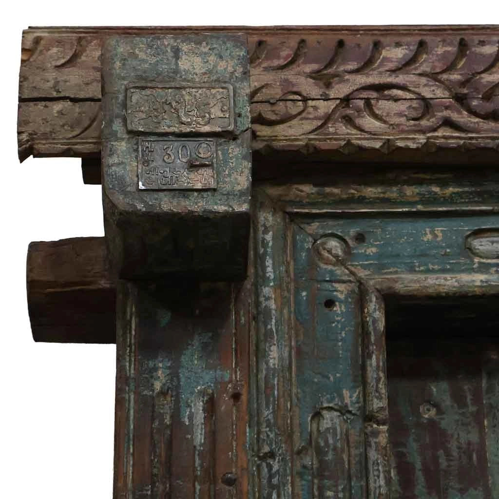 Porta in legno marrone 160x27x216h cm