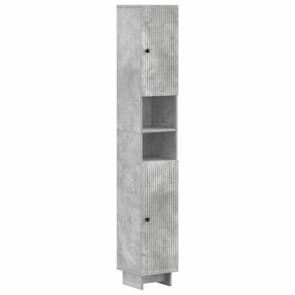 Set di Mobili da Bagno da 4 Pezzi EDE Grigio Cemento 3417903
