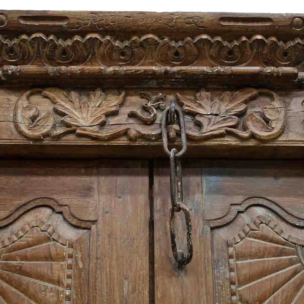 Porta in legno marrone 152x19x218h cm
