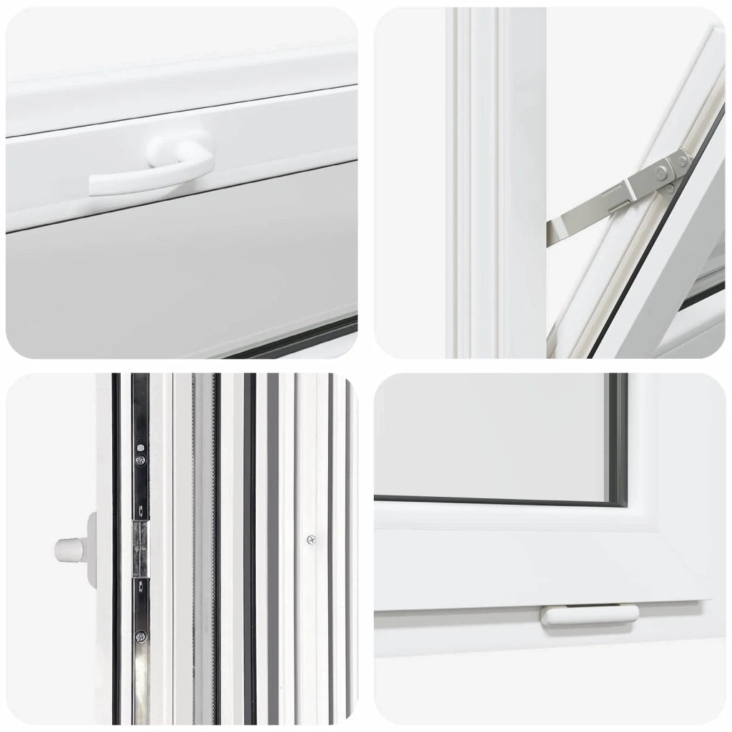 Finestra per Soffitta RISOR 90 x 40 cm PVC e Vetro Bianco 42047223
