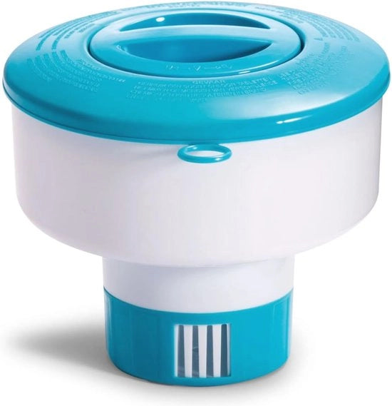 Dispensatore galleggiante chimico per piscine e bagni termali - Bromo e cloro - per 3 tablette di cloro
