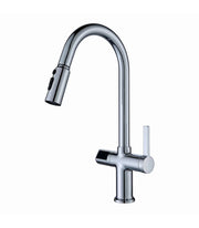 Rubinetto Cucina Display LED Temperatura LH-232 | Rame Massiccio | Estraibile | Monocomando e 3 Modi Acqua