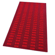 Tappeto Cucina Morbido 3D Assorbente Lavabile Antiscivolo Passatoia Bordata A Righe 57x230 Bordeaux