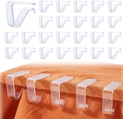 Clip per Tavolo 64 pezzi - Impermeabile - Sostegni per Tavolo - Per Interno/Esterno - Translucido Plastica