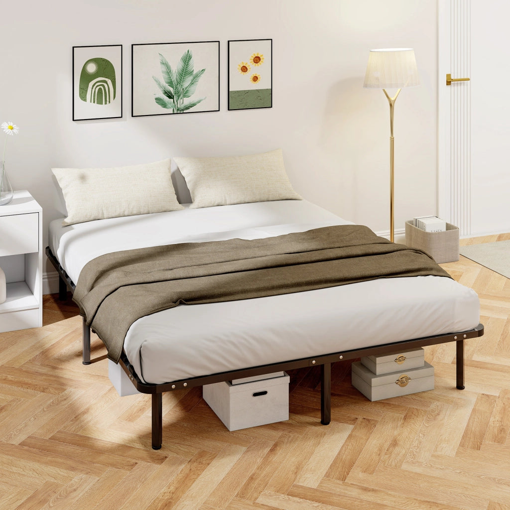 Letto Matrimoniale Contenitore in Legno Massello con Rete a Doghe ¨C Minimal ¨C Nero 160x190 cm