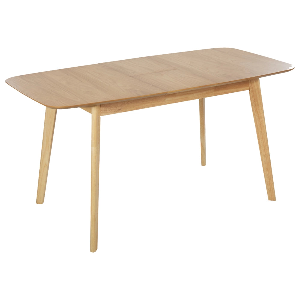Tavolo da pranzo in legno di rovere chiaro 120/150 x 75 cm allungabile gambe in legno stile minimalista scandinavo