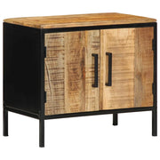 Set di 2 Comodini | Armadio da Notte | Mobiletto da notte Marrone e Nero 50 x 30 x 45 cm