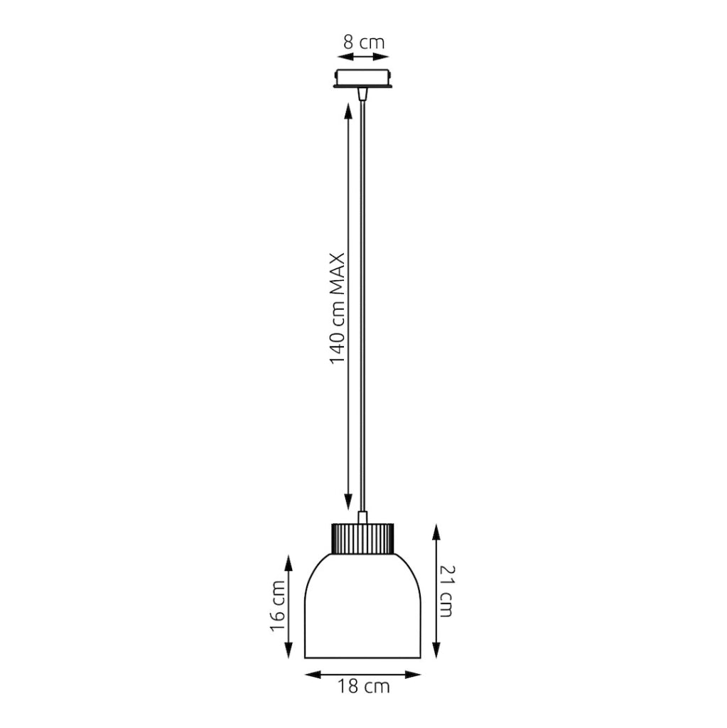 Lampada sospesa VIGO bianca legno 1xE27 Emibig