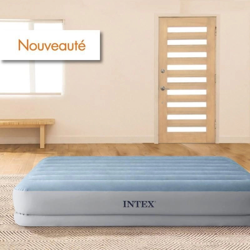Intex 64159 Materasso Matrimoniale Autogonfiante USB Dura-Beam Mid-Rise Comfort 152x203x36 cm Matrimoniale  Versione 2023