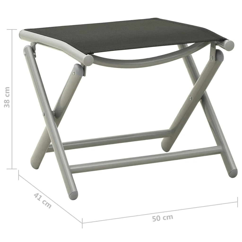 Set di mobili da giardino per esterni 9 pezzi nero e argento 02_0018279