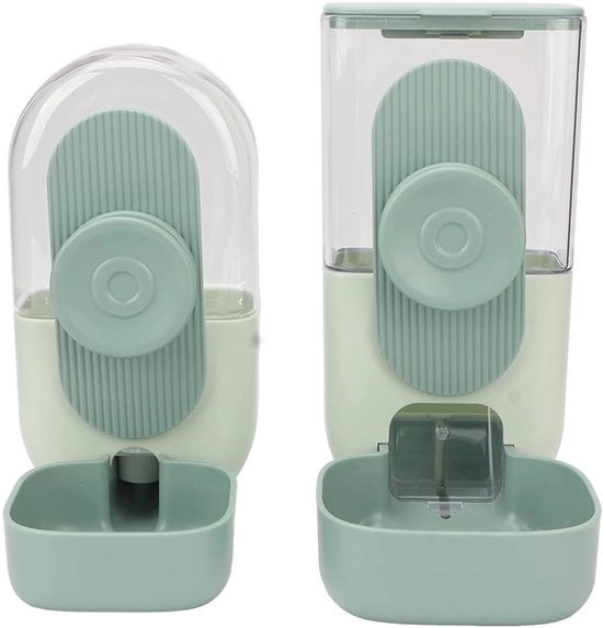 Dispensatore di acqua per alimenti per animali - Sospeso - Automatico - Dispensatore di acqua per alimenti per animali - Materiale plastico - Idraulico - Facile da pulire - Mangiatoia per animali