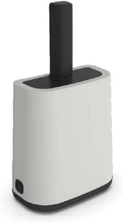 Scopa Bianca con Supporto e Borsa XL - Pratica e Spaziosa - 1 Pezzo - Nero - Plastica - 16.2 x 9.1 x 29.0 cm