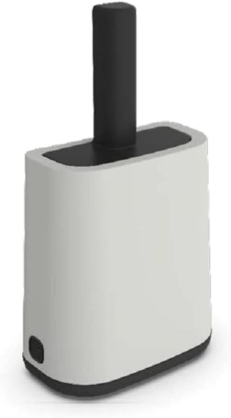 Scopa Bianca con Supporto e Borsa XL - Pratica e Spaziosa - 1 Pezzo - Nero - Plastica - 16.2 x 9.1 x 29.0 cm