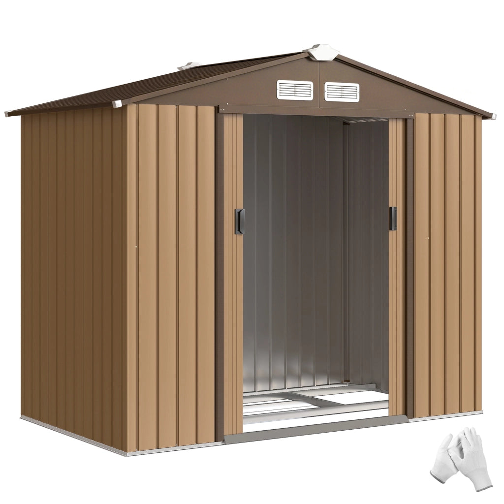Casetta da giardino ¨C zephmum ¨C 2,5 m2 verde acciaio