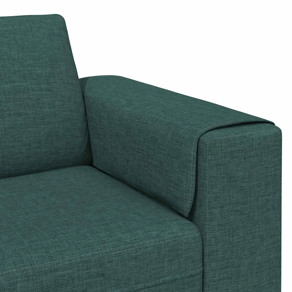 Divano per Soggiorno Verde Scuro 250 x 77 x 76 cm Poliestere 3335085