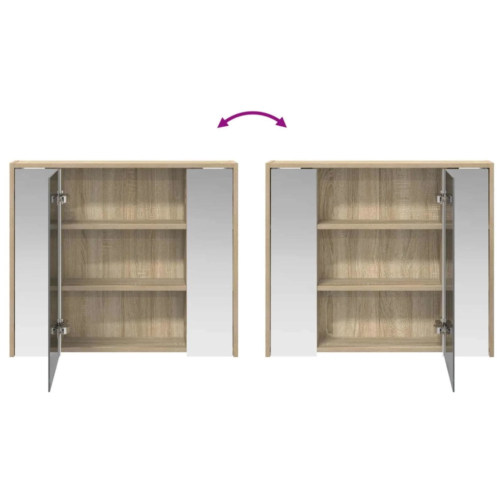 Mobiletto per specchio da bagno Rovere Sonoma 889169