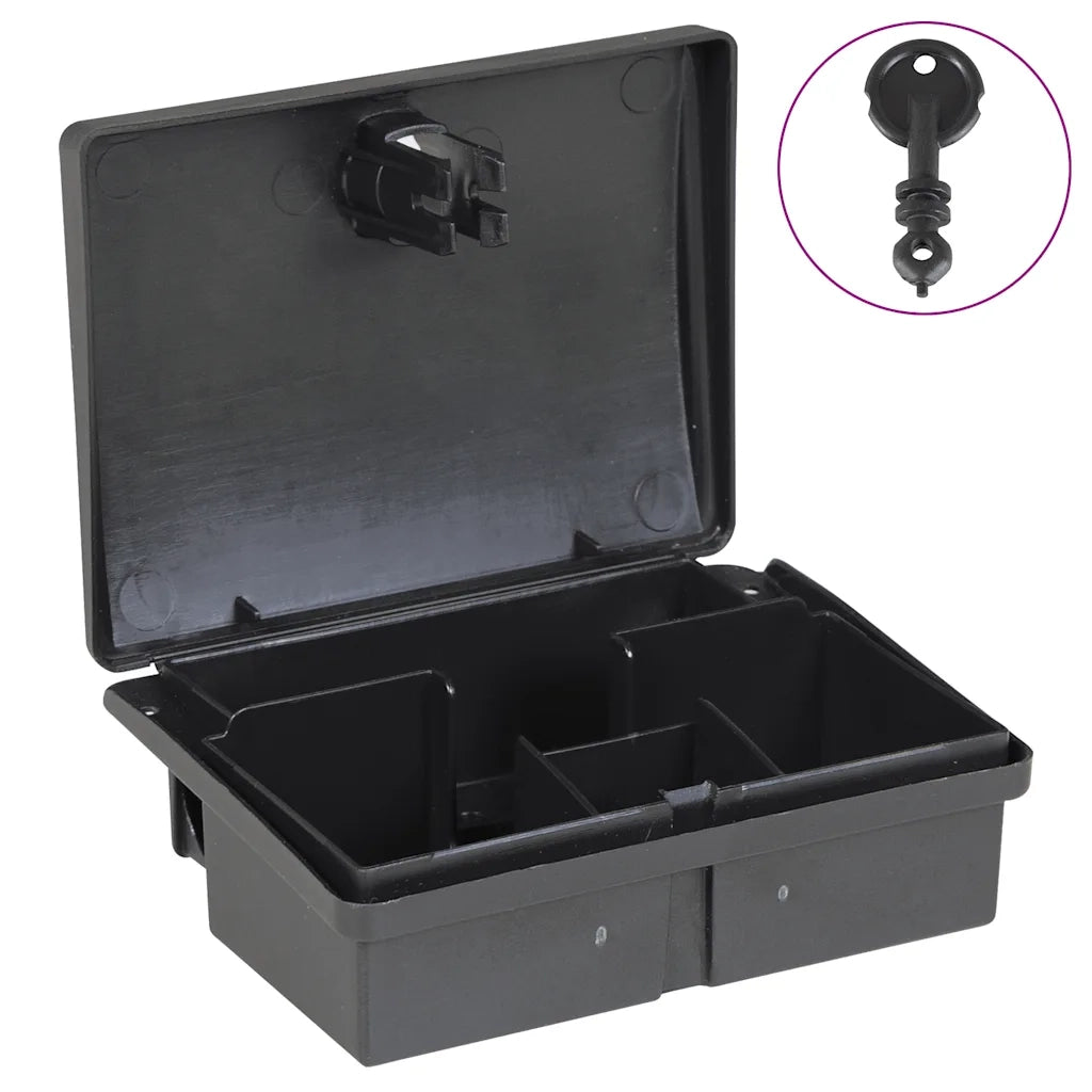 Trappole per Topi 20 pz Nere 13x10x4 cm 4106483