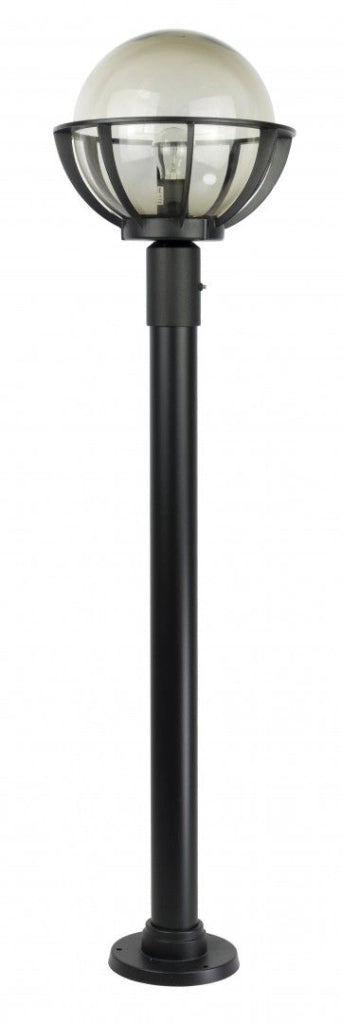 Lampione giardino 130cm globo 25cm E27 nero IP43 SU-MA