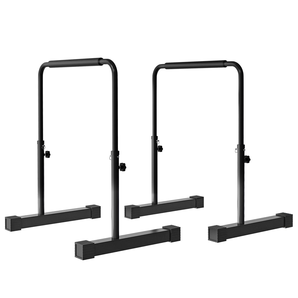 Stazione Fitness Parallele Regolabile ¨C Minimal ¨C Nero, Acciaio