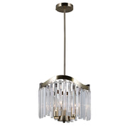 Lampadario Italux Sabriga cristallo bronzo antico 3xE14