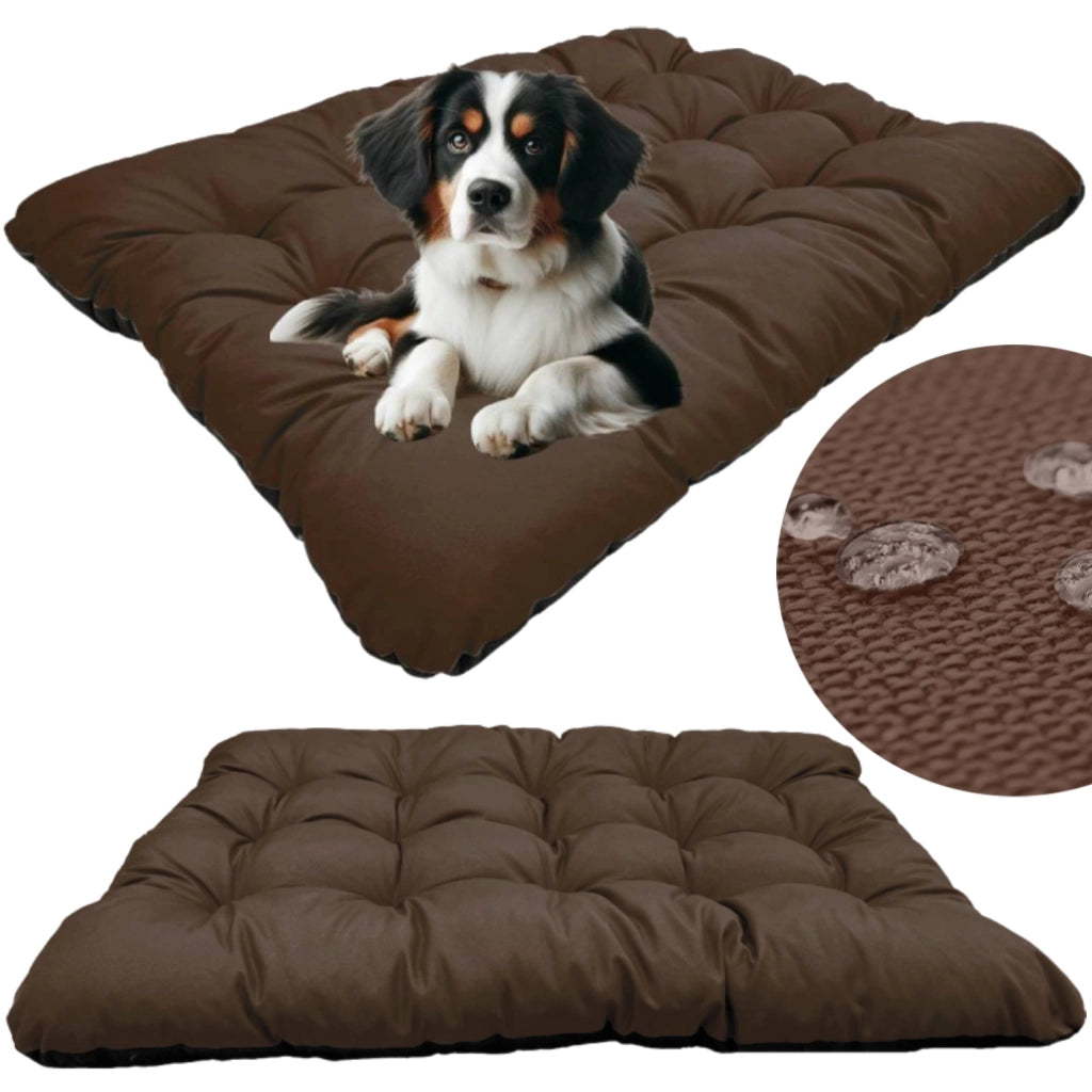 AIO FACTORY 80x60 cm PRESTIGE Cuccia per cani impermeabile personalizzabile Marrone