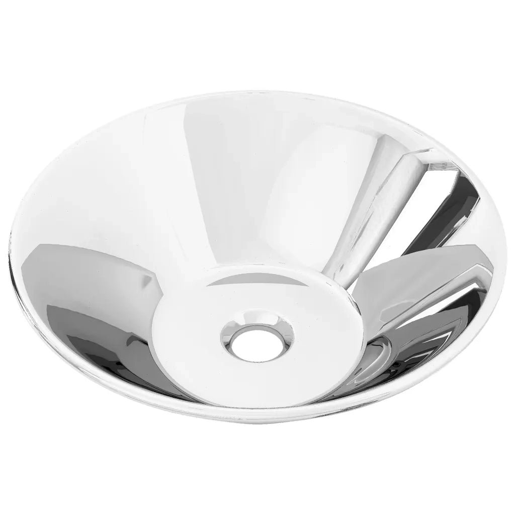 Lavandino-Lavabo-Lavello 42x14 cm in Ceramica Argento
