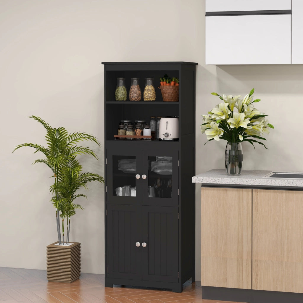 Armadio per Cucina ¨C Minimal ¨C Nero 60x30x162 cm