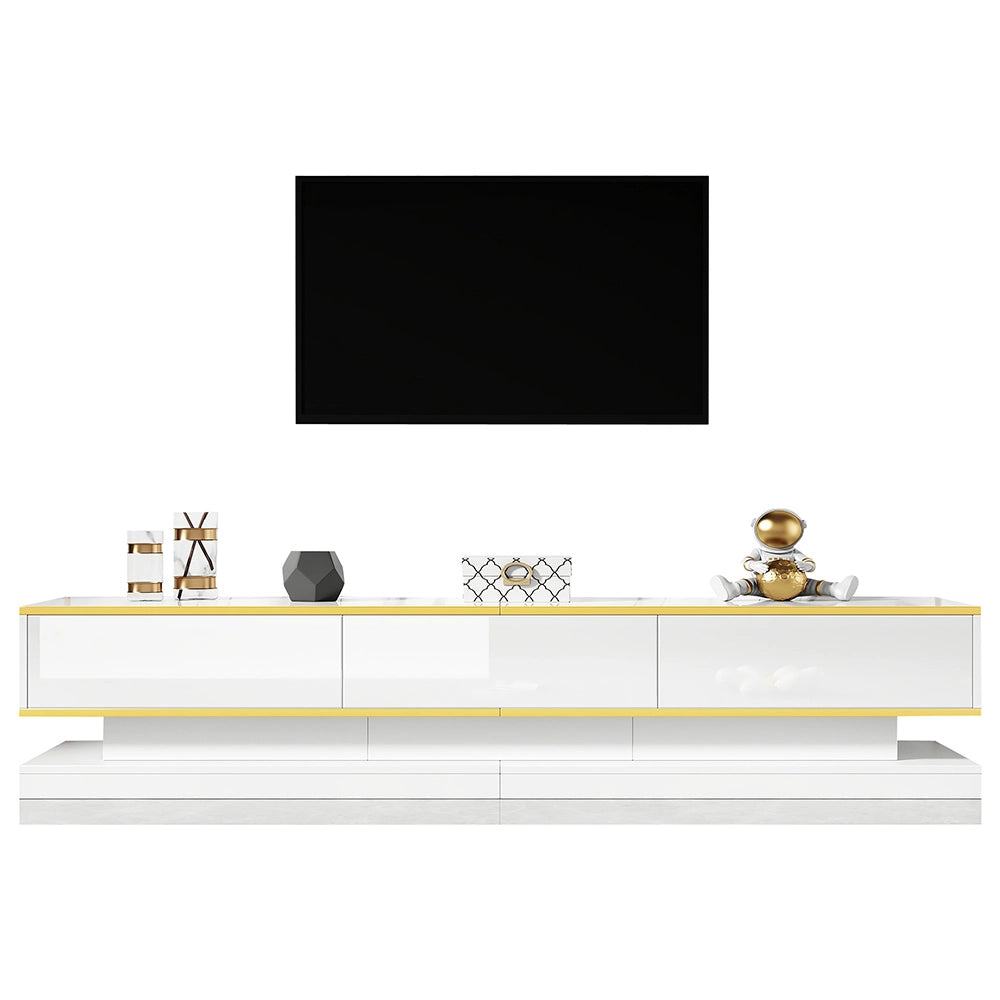 Mobile TV - Xylo - 200x40x40 cm 3 cassetti oro