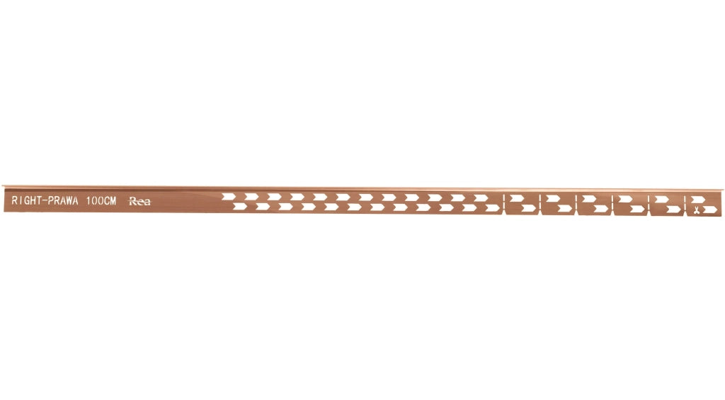 Profilo Doccia Pendenzato 100cm Brush Copper destra
