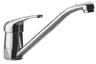 Miscelatore Lavello con Canna Orientabile Cromato serie PEGASO