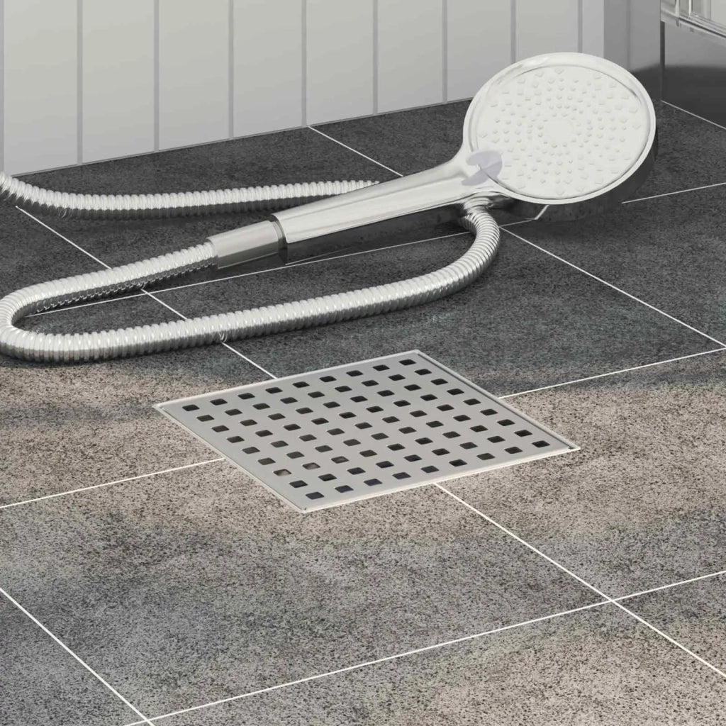 Scarico doccia a pois Argento 15 x 15 cm Acciaio Inox 304 CFW5413344