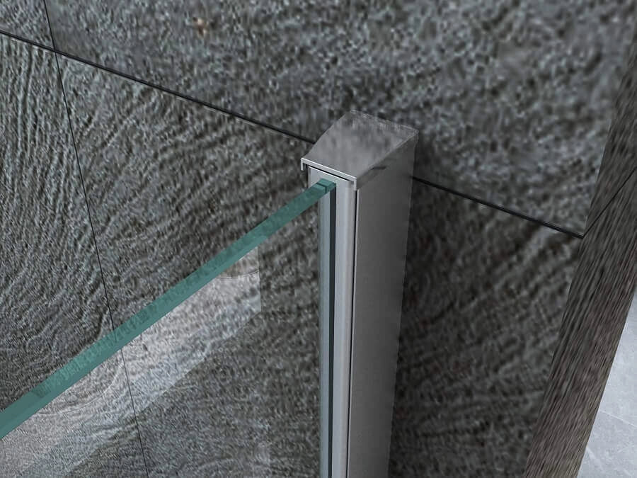 Box Doccia H195 Doppia Anta Battente Cristallo 8mm Trasparente - Taurus - 80x80