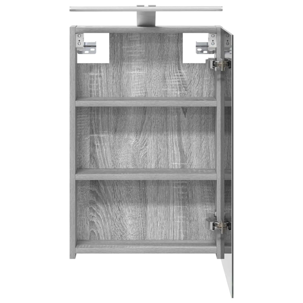 Mobiletto per specchio da bagno Grigio Sonoma 889036