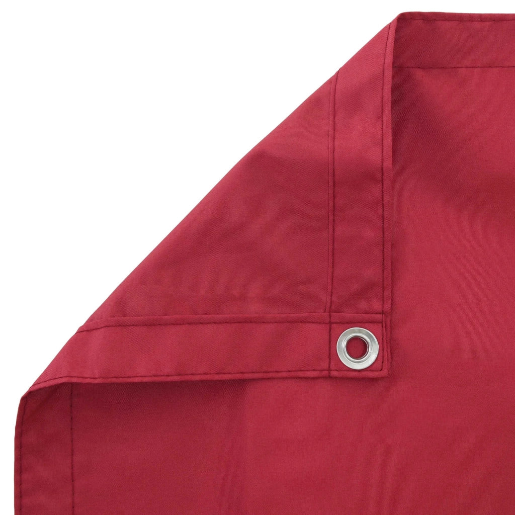 Schermo da balcone-Pannello per balcone Rosso 100 x 200 cm Tessuto Oxford