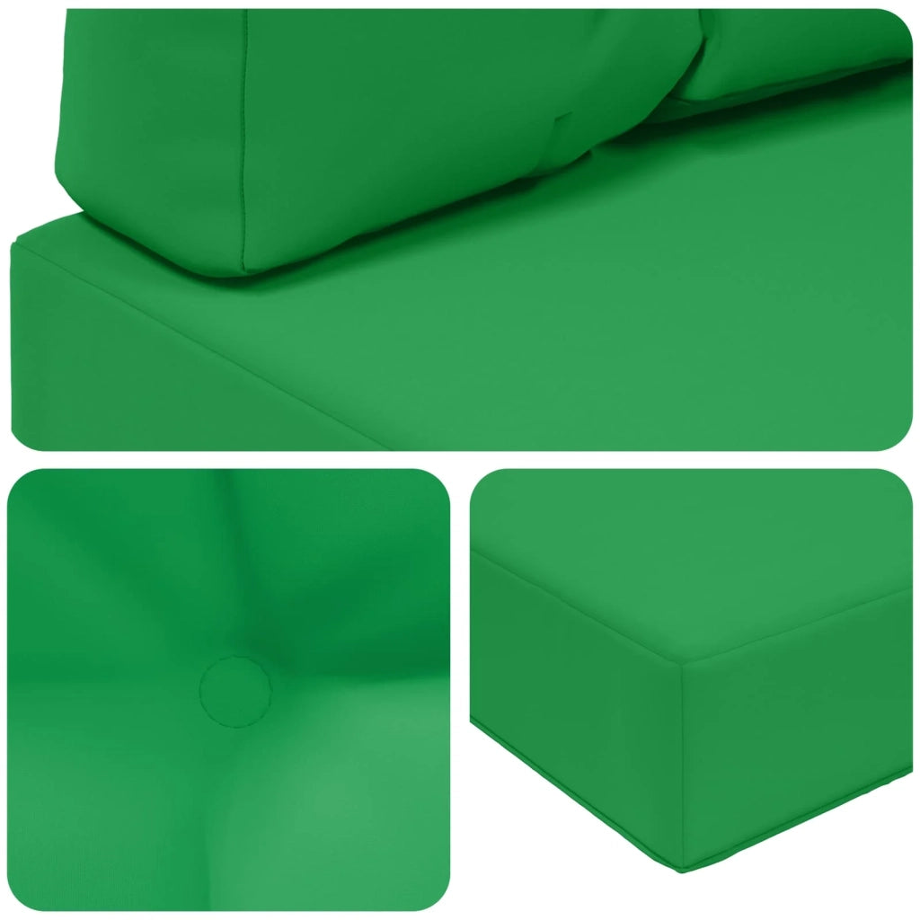 Cuscino per divano da esterno 2 pz | Cuscini per sedie Verde Poliestere
