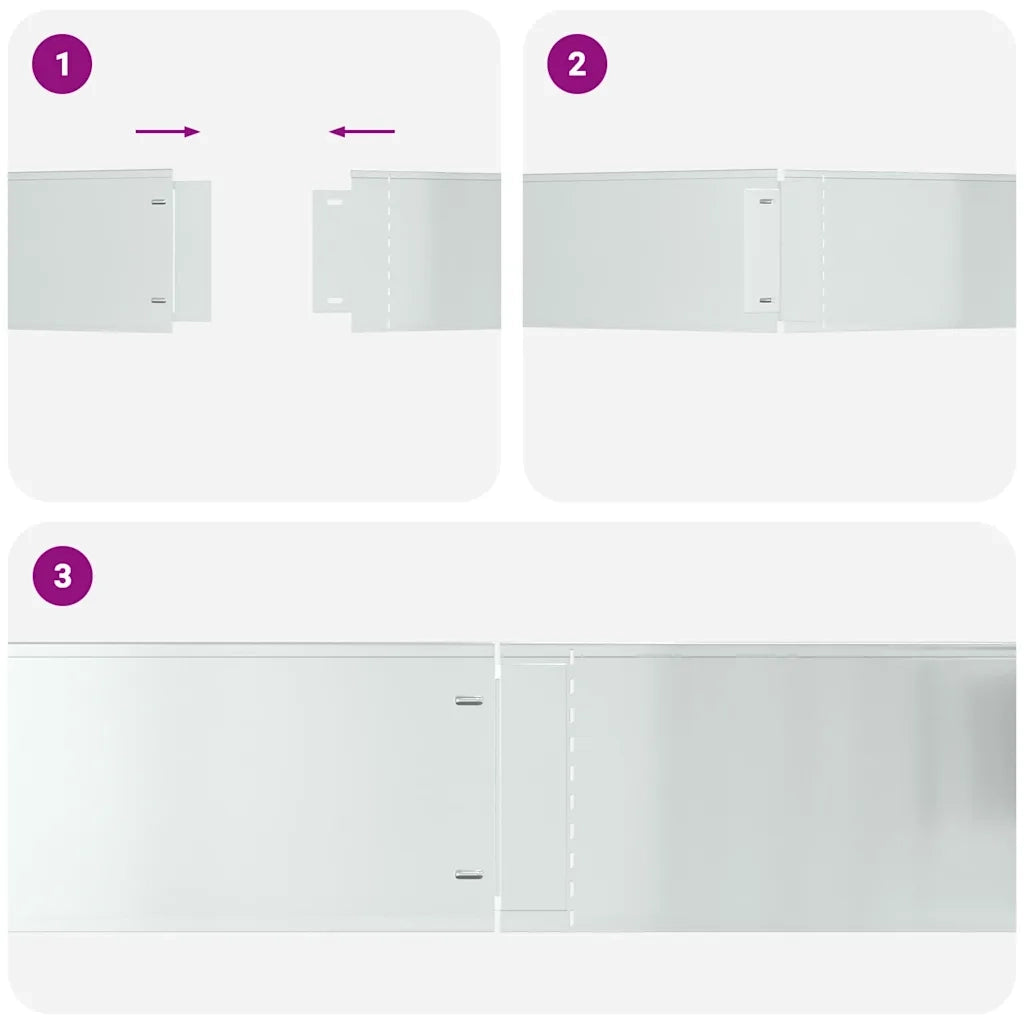 Bordure per prato 5 pcs Argento 100 x 25 x 0,07 cm 42008614