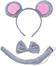 Accessori per costume con guance di topo e cappello per animali - tessuto di alta qualità - riutilizzabile