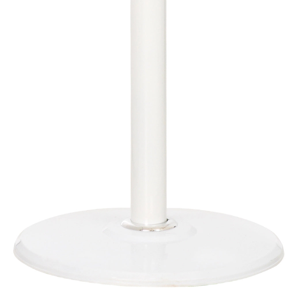 Perchero de metal blanco con 5 ganchos D36x174h cm