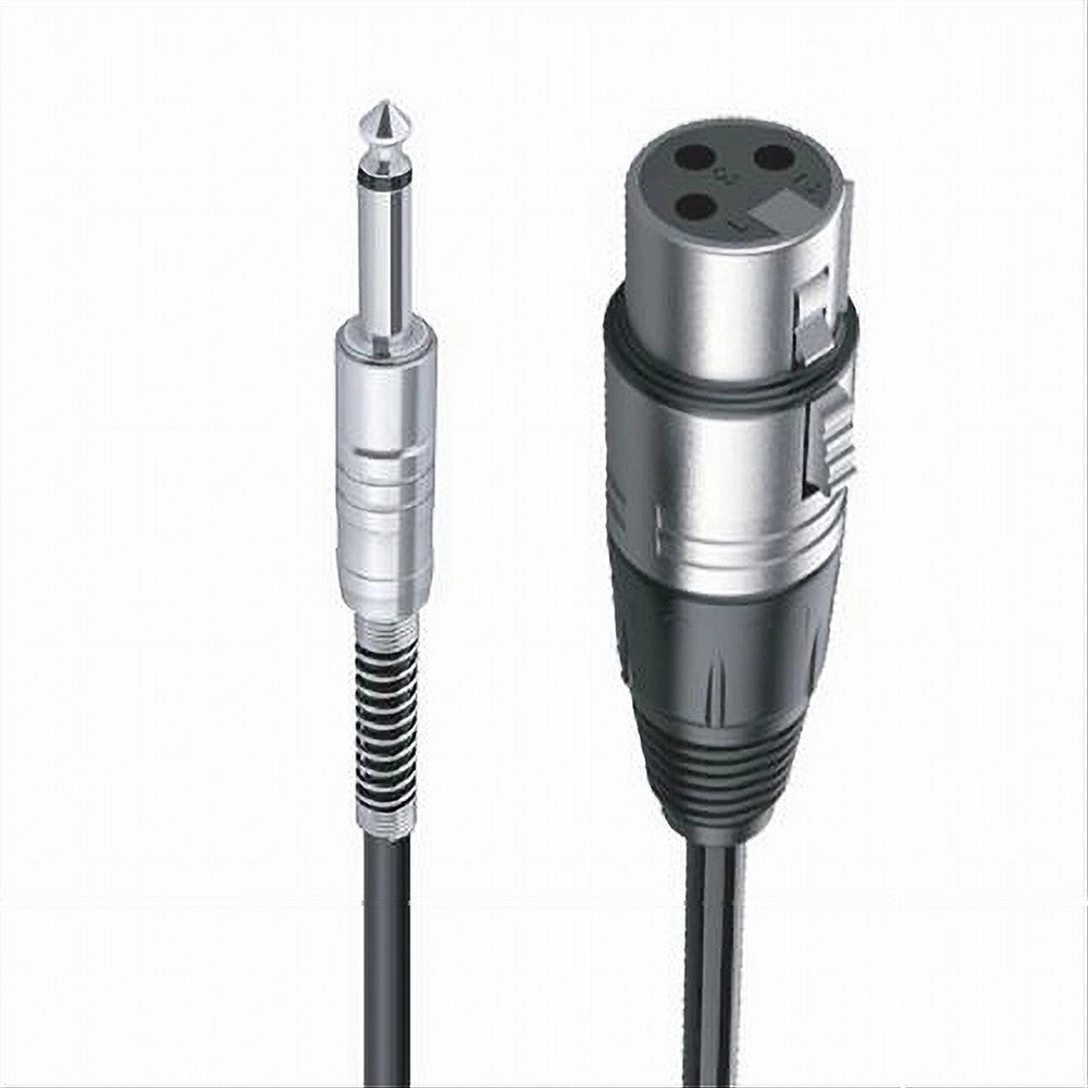 Trade Shop - Cavo Da Jack 6.5mm Mono A Xlr Femmina Audio Prolunga Per Microfono 10 Mt Jxlr-04 -