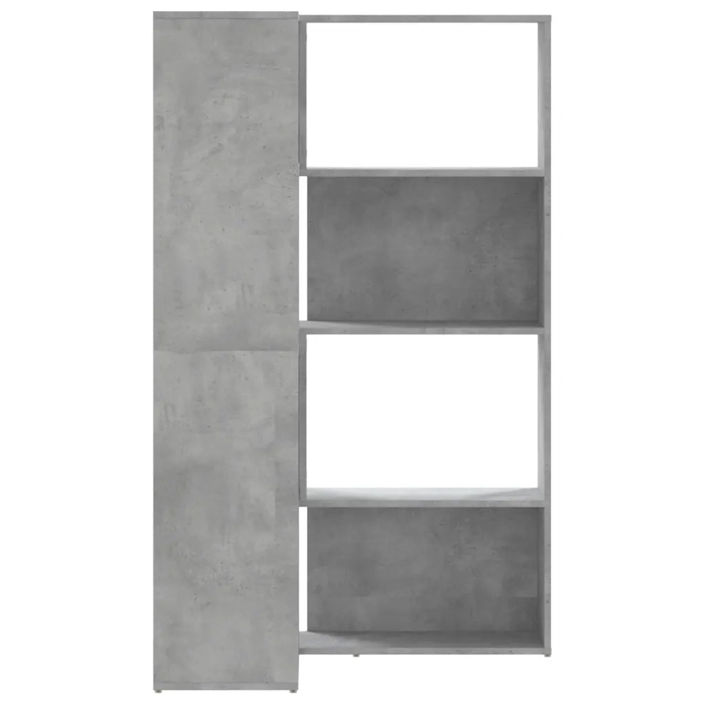 Libreria a 4 Ripiani Grigio Cemento 85x85x140 cm in Truciolare 3307813