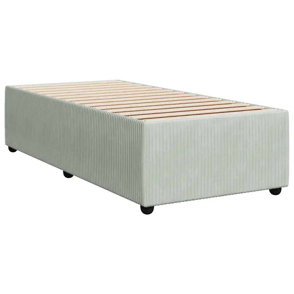 Giroletto senza Materasso Grigio Chiaro 80x200 cm Velluto 3284970