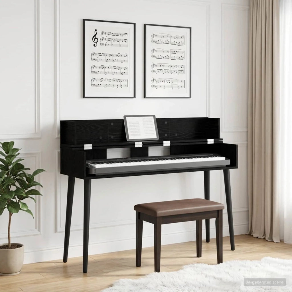 Scrivania studio Rovere Nero 110 x 40 x 19,5 cm 8006685