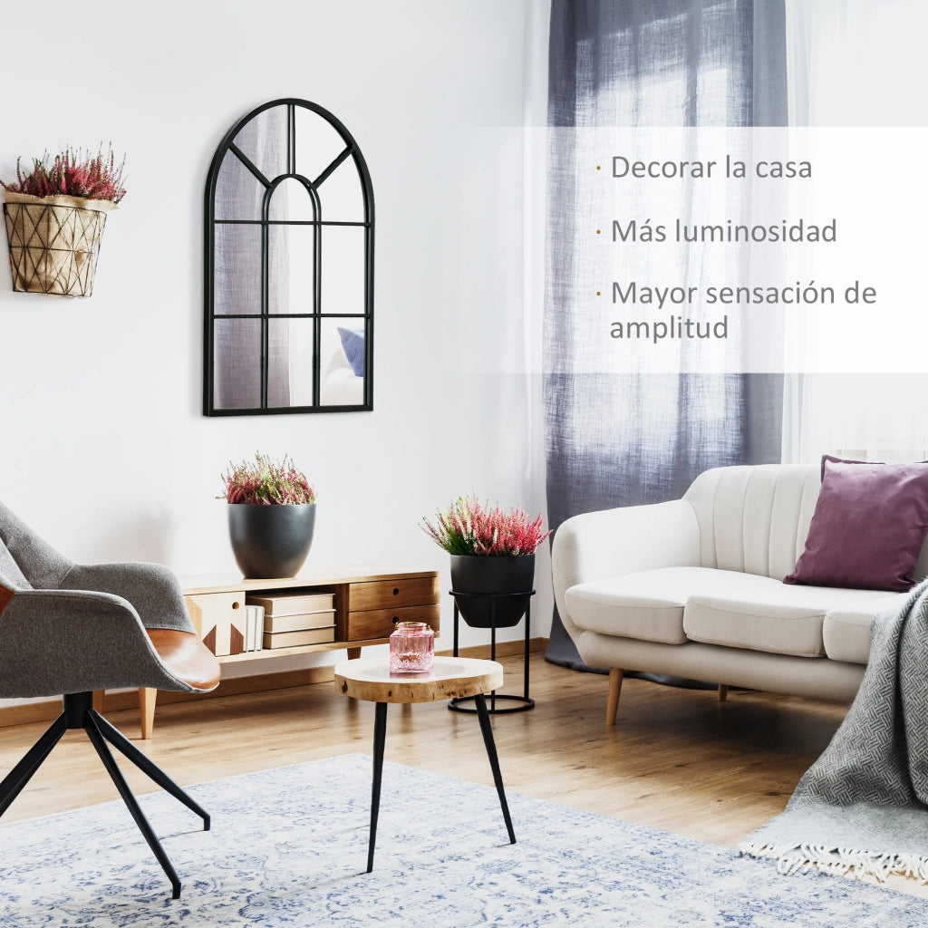 Specchio da Parete Decorativo Moderno ¨C Minimal ¨C Nero 50x70cm